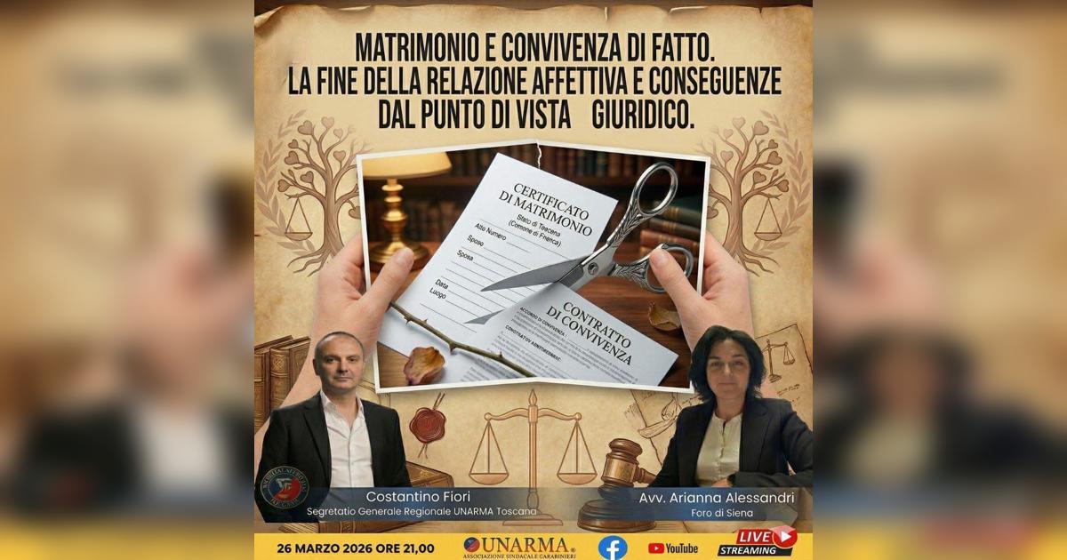Matrimonio e convivenza di fatto. La fine della relazione affettiva e conseguenze dal punto di vista giuridico