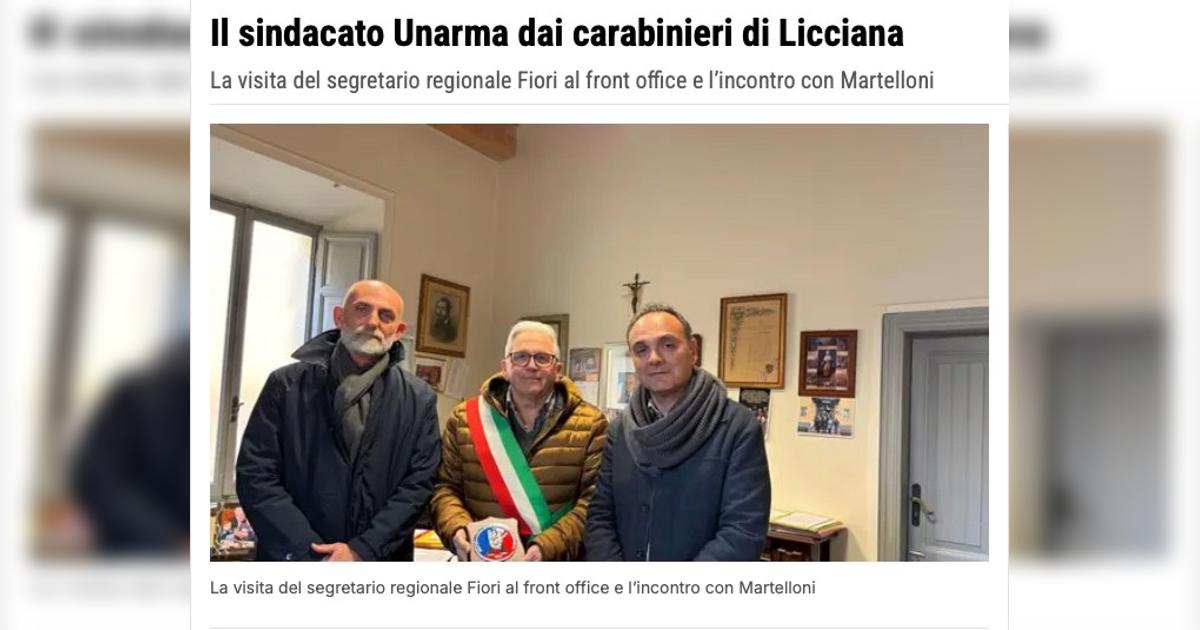 UNARMA Toscana nelle Stazioni dei Carabinieri: difendere i presidi per garantire sicurezza