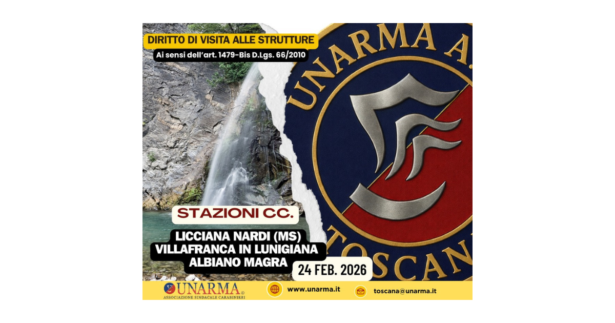 Lunigiana: visite istituzionali UNARMA nelle Stazioni dei Carabinieri